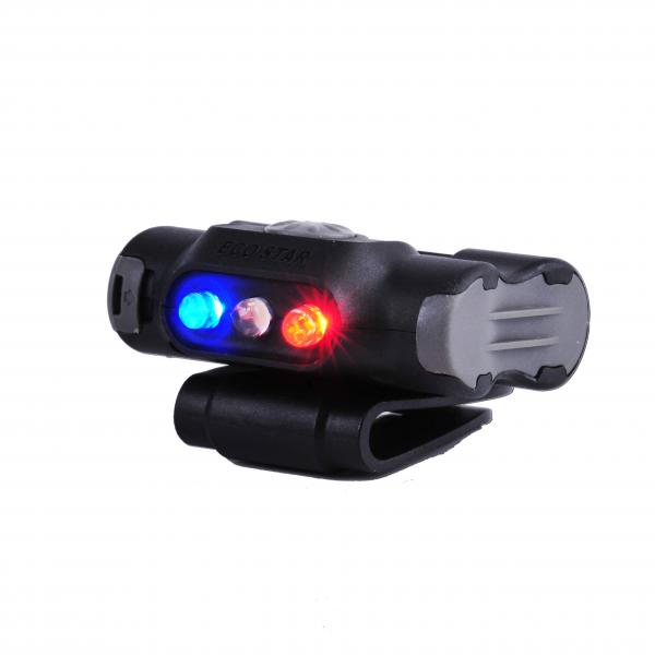 NEXTORCH UL12 - LED- Cliplampe mit Warnlicht blau/rot und weißem Licht